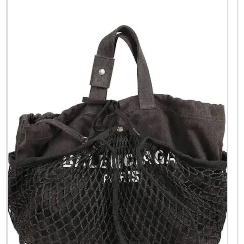 BALENCIAGA Authentic Canvas Fishnet Tote - Picture 6 of 15